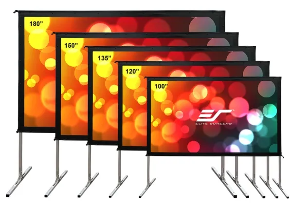 Elite Screens Yard Master 2 Series OMS120H2-DUAL - Projektor skærm med ben - 120