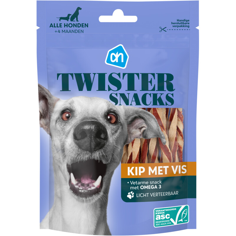 AH Twister snacks kip met vis