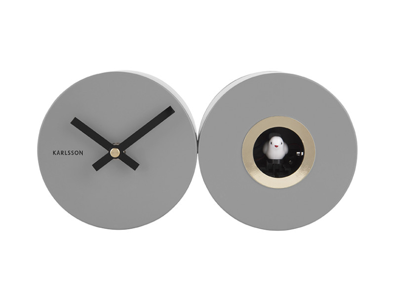 Wall Clock Duo Cuckoo KA5789BK Black