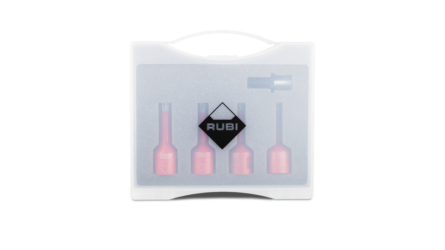 Rubi 50938 4-delige diamantborenset voor droogboren incl. adapter - 6-8-10-12mm