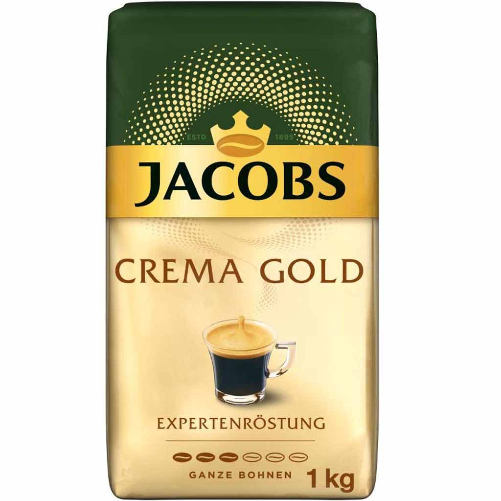 Jacobs Café Crema Gold Expertenröstung ganze Kaffeebohnen 1000g MHD:20.3.26