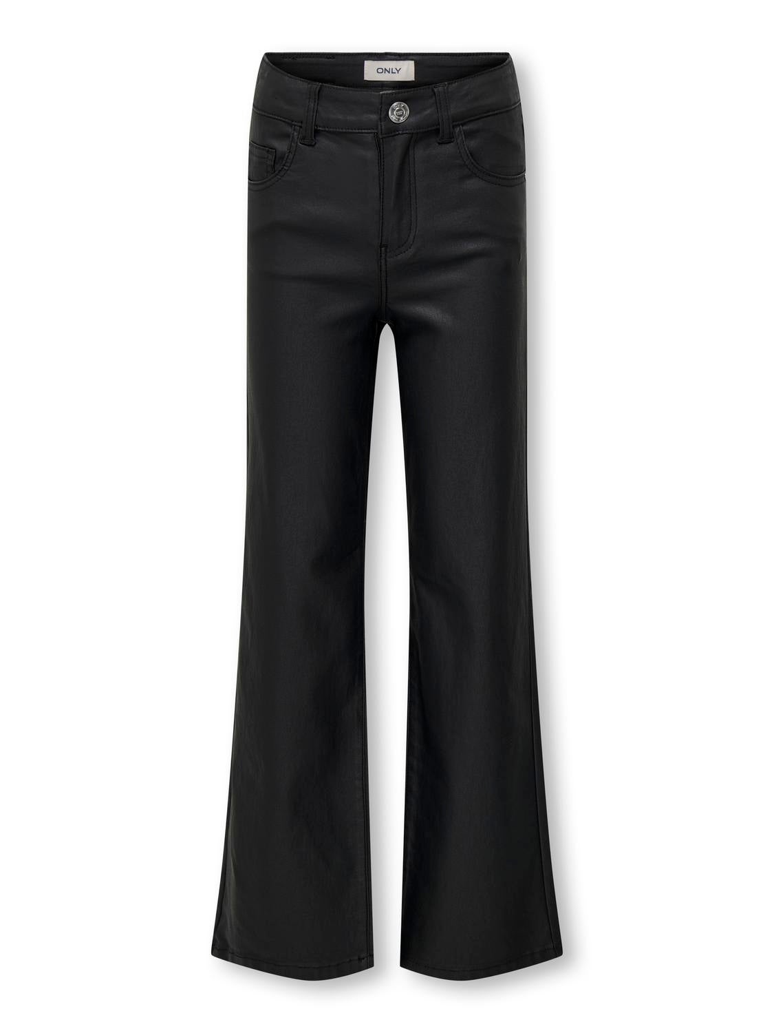 KOGJUICY-NYA Weiter Beinschnitt Hose mit weitem Beinschnitt Black