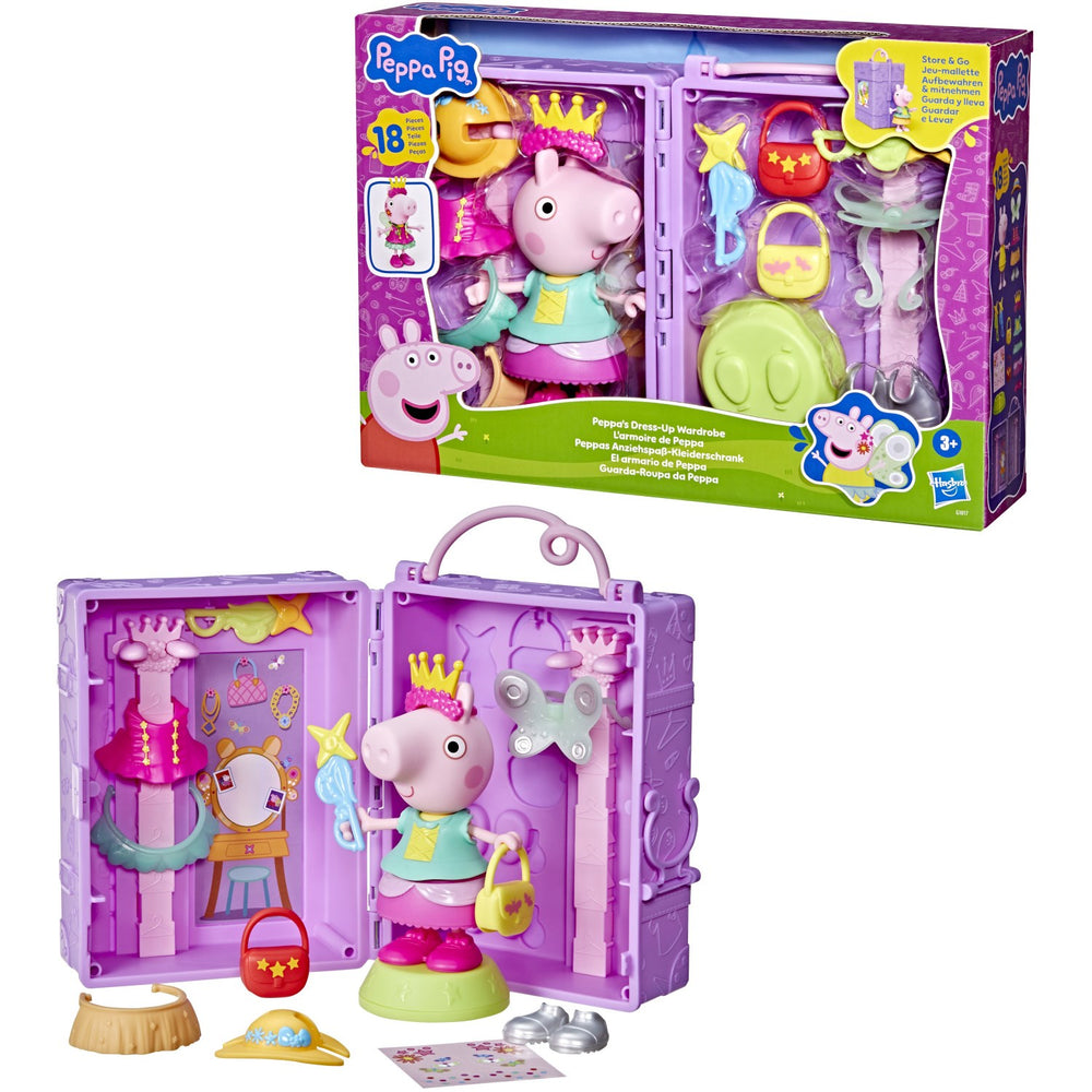 Køb Peppa Pig Klæd-ud Garderobe & Gurli 15cm