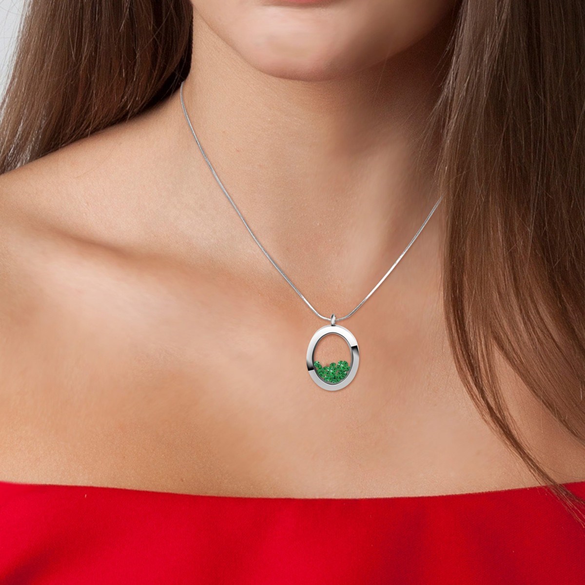 Collier SC Crystal orné de cristaux scintillants