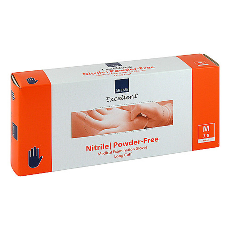 Nitril Handschuhe puderfrei x-lang medium, 100 St