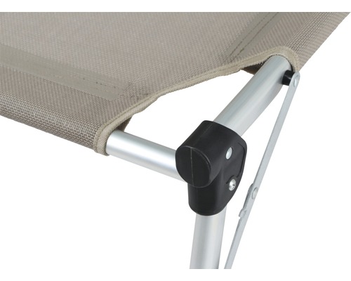 Siena Garden XXL ligstoel, taupe stof