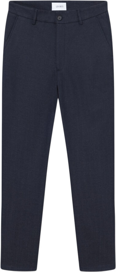Les Deux Como Reg Herringbone Suit Pants Navy