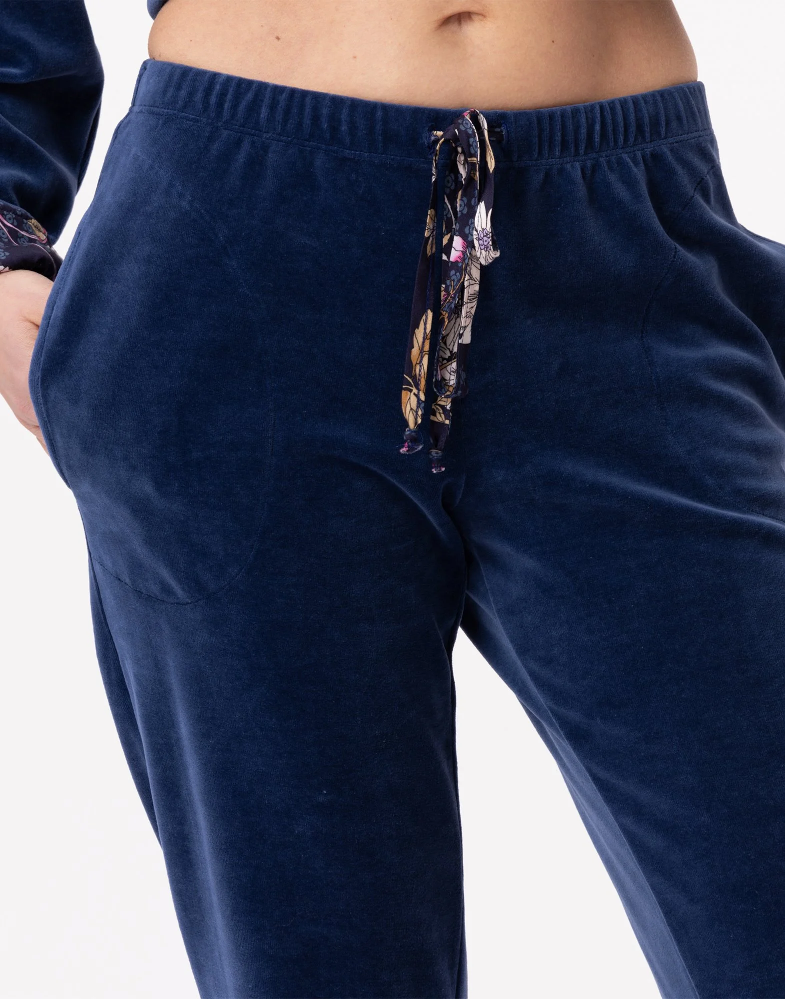 GLORIA 822 - Jogging en velours | Bleu