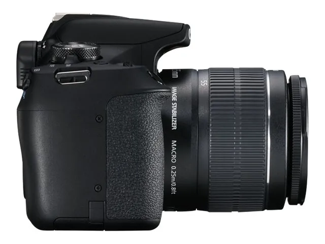 Canon EOS 2000D - Digitalkamera - SLR - 24.1 MP - APS-C - 1080p / 30 fps - 3x optisk zoom EF-S 18-55 mm III objektiv - Wi-Fi, NFC