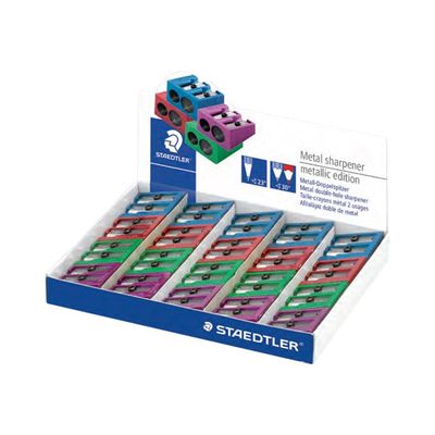 STAEDTLER - Taille crayon - 2 trous métal - plusieurs coloris disponibles