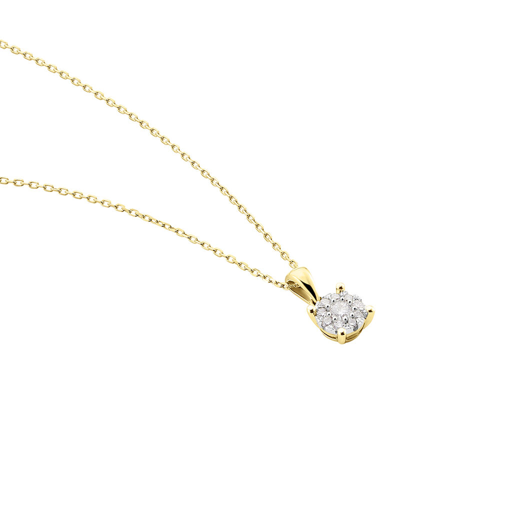 Collier Grace Or Jaune Diamant