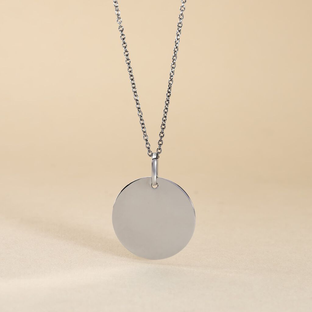 Pendentif Elisandre Argent Blanc