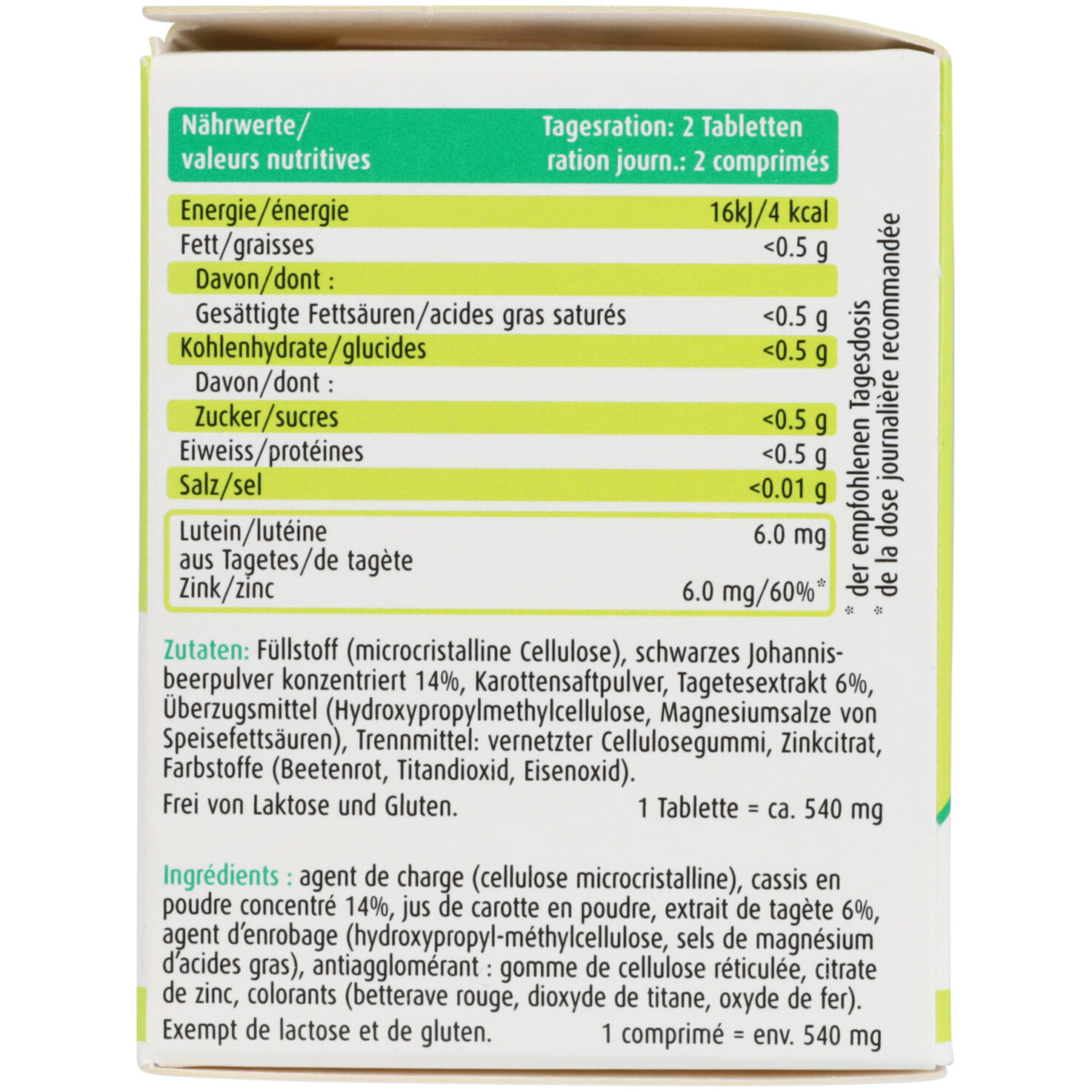 A.Vogel Augen-Licht 30 Tabletten