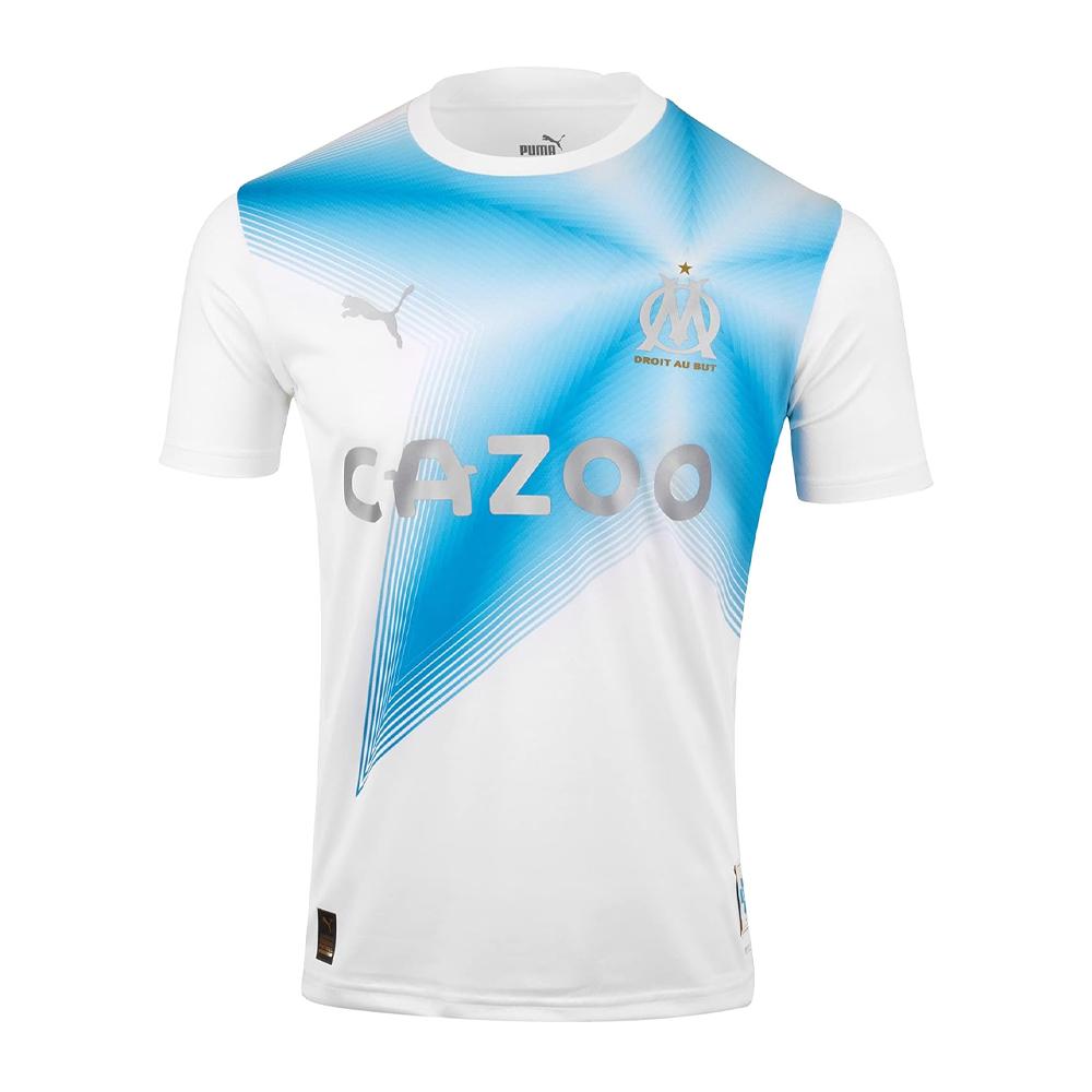 Puma OM Maillot de foot Blanc/Bleu Homme Puma 2022/2023