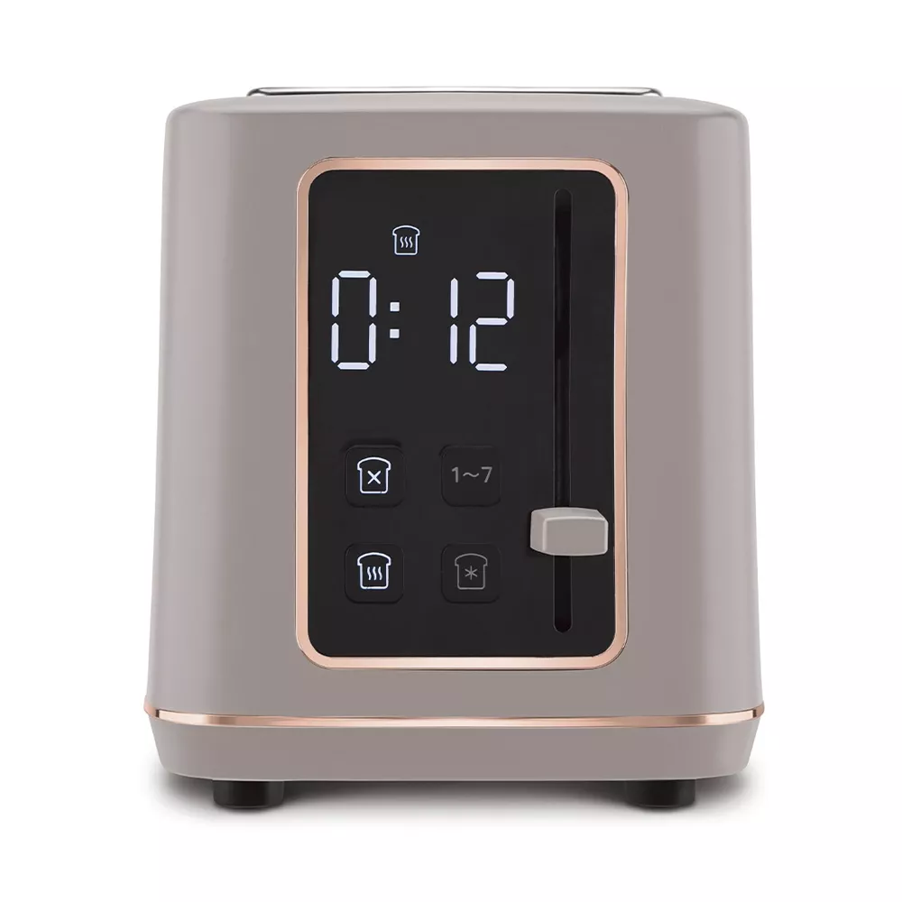 Berlinger Haus Toaster mit Digitalanzeige Taupe Collection