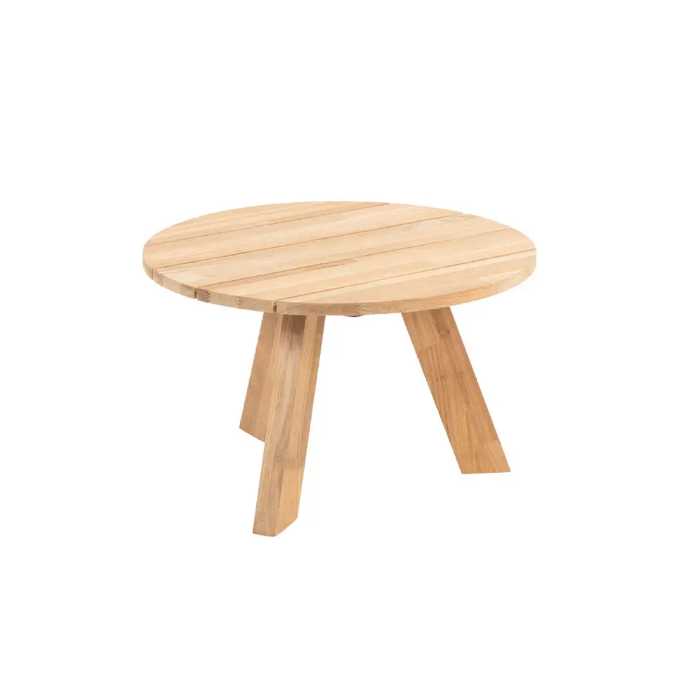 4 Seasons Outdoor Cosmic loungetafel Ø65 cm antractiet - teak