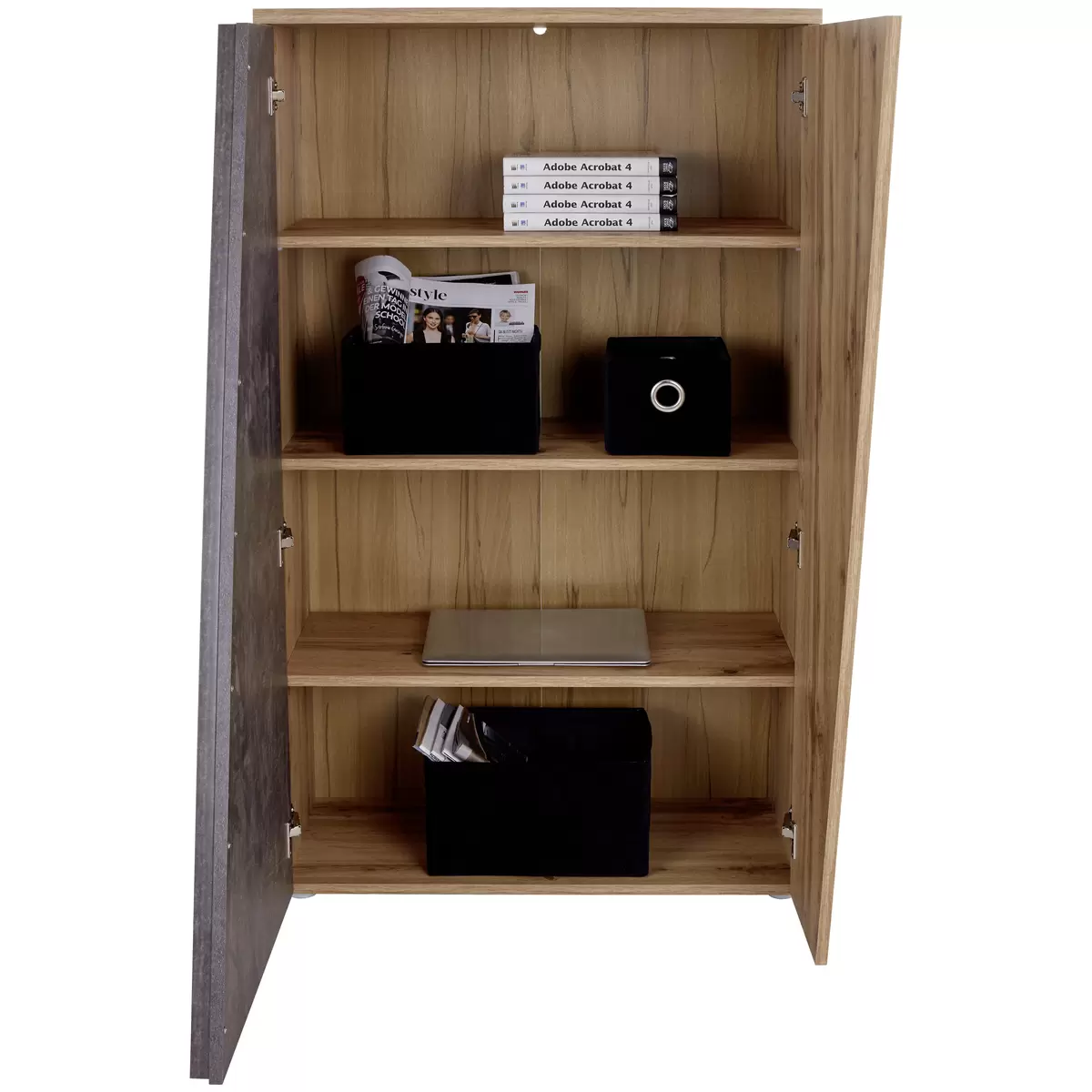 Highboard Venedig Betonoptik,Eiche