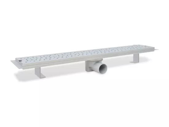 Drain de douche linéaire argenté 73 x 14 x 7 cm 02_0003053