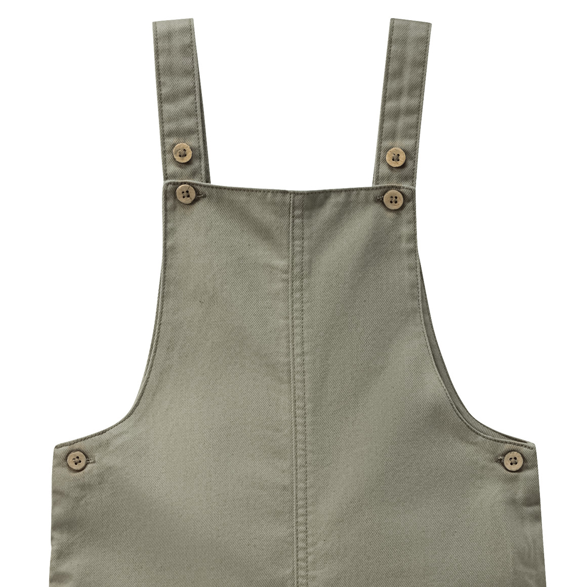 Topolino Pure Collection Kinder Latzhose mit seitlichen Taschen oliv