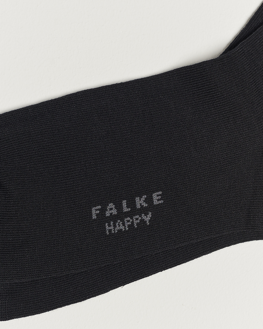 Falke Happy 2-Pack Cotton Socks Black