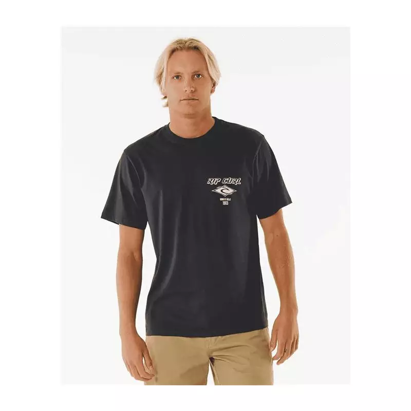 Teeshirt RIPCURL Fade Out Icon Tee Black/Purple