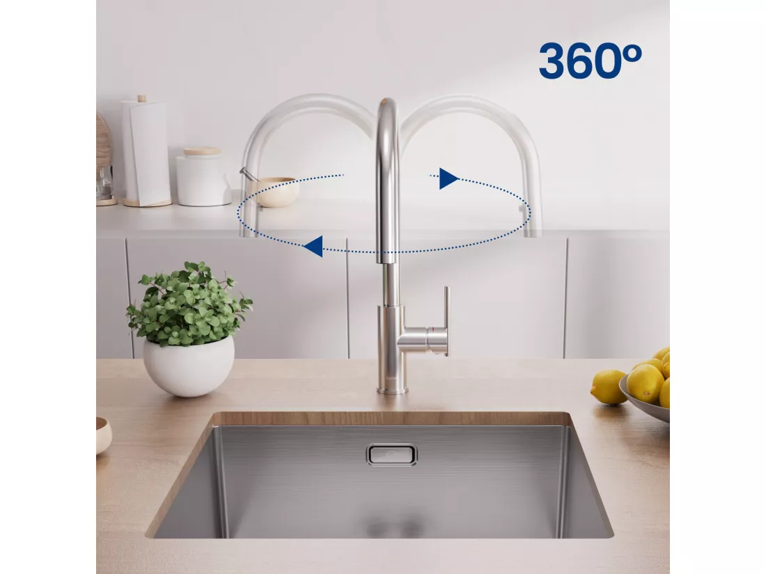 Cecipa max Mitigeur Cuisine Avec Douchette Extractible - Robinet de Cuisine à 2 Modes de Pulvérisat - Mitigeur Evier Avec Brossé,EU Modèle