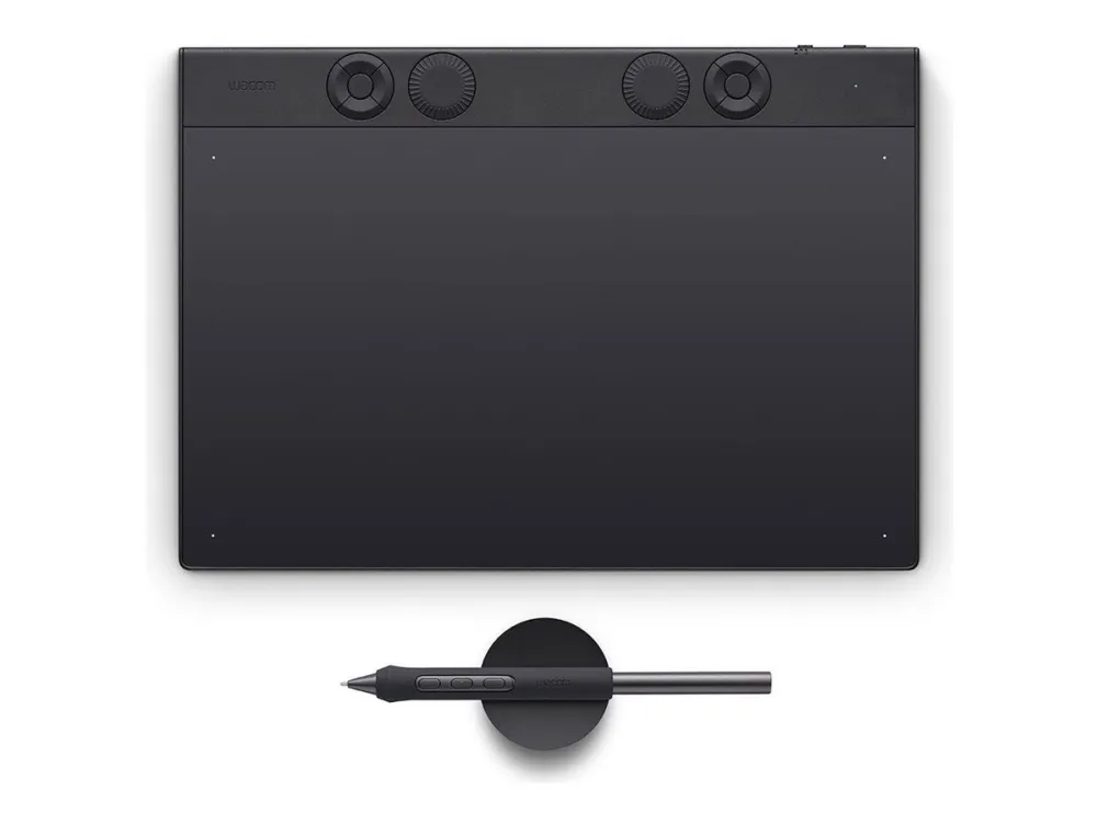 Wacom Intuos Pro Medium - Digitizer - højre- og venstrehåndet - 26.3 x 14.8 cm - elektromagnetisk - 10 knapper - trådløs, kablet - USB, Bluetooth
