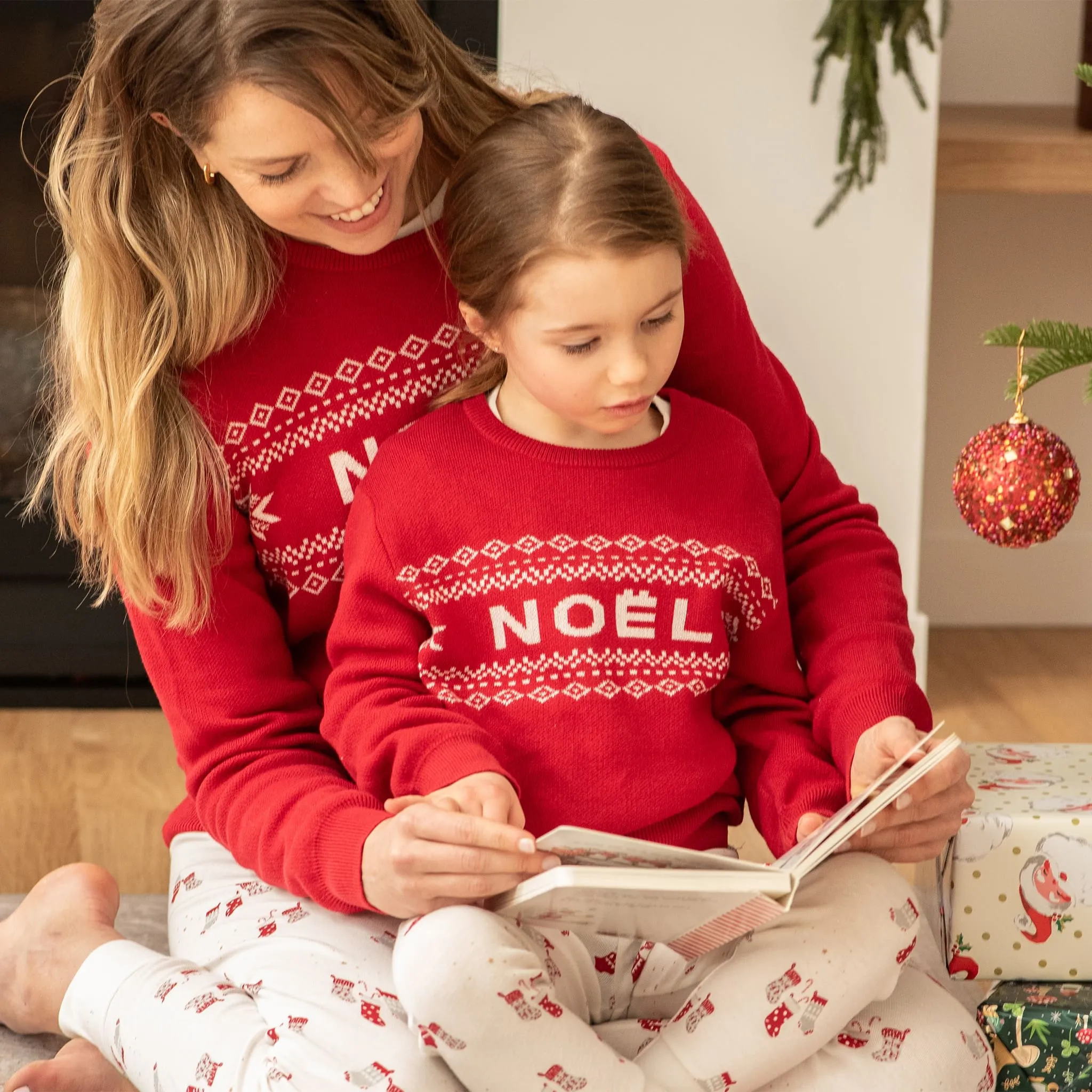 Petit Lem Pull Tricot Noël Femme