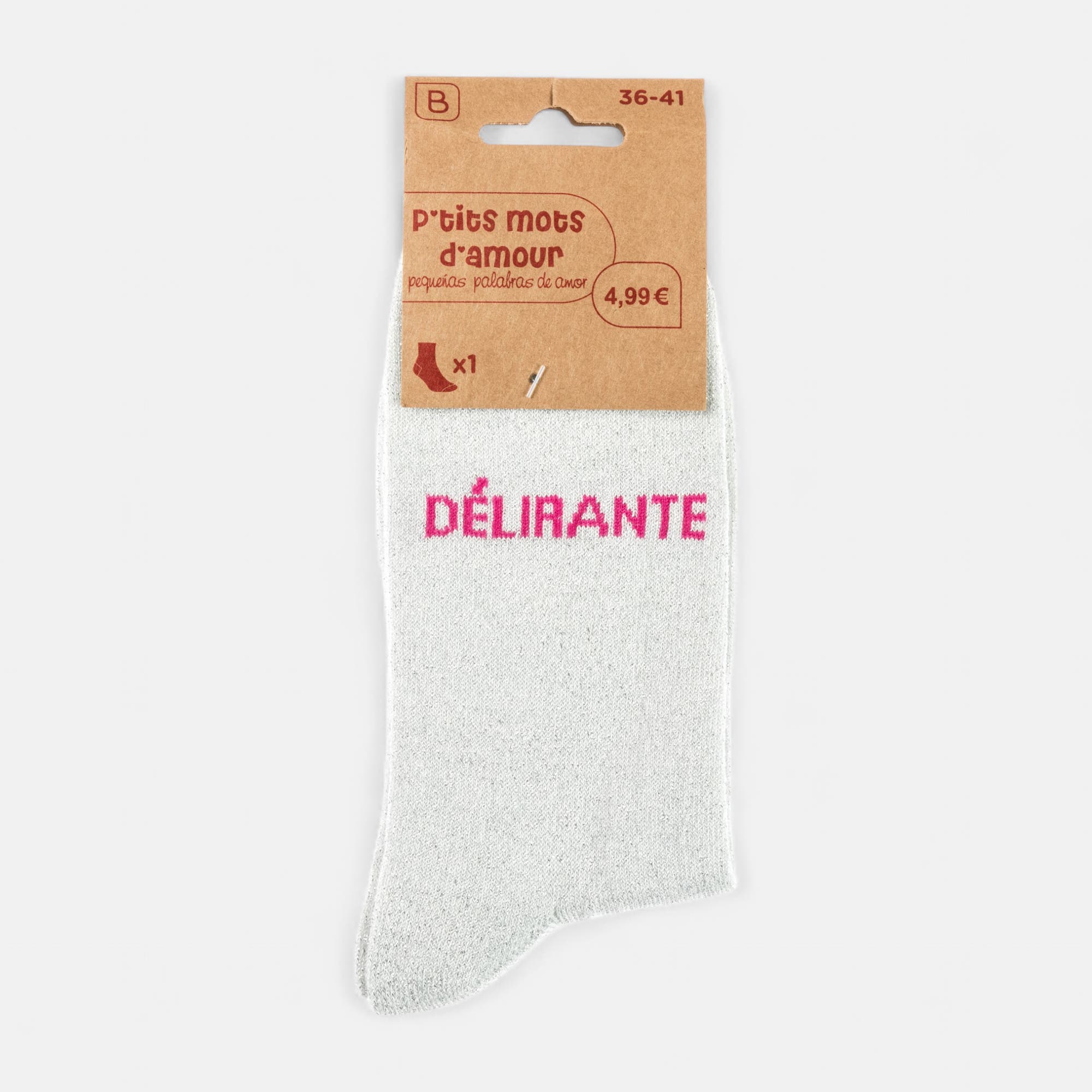Chaussettes Femme argent
