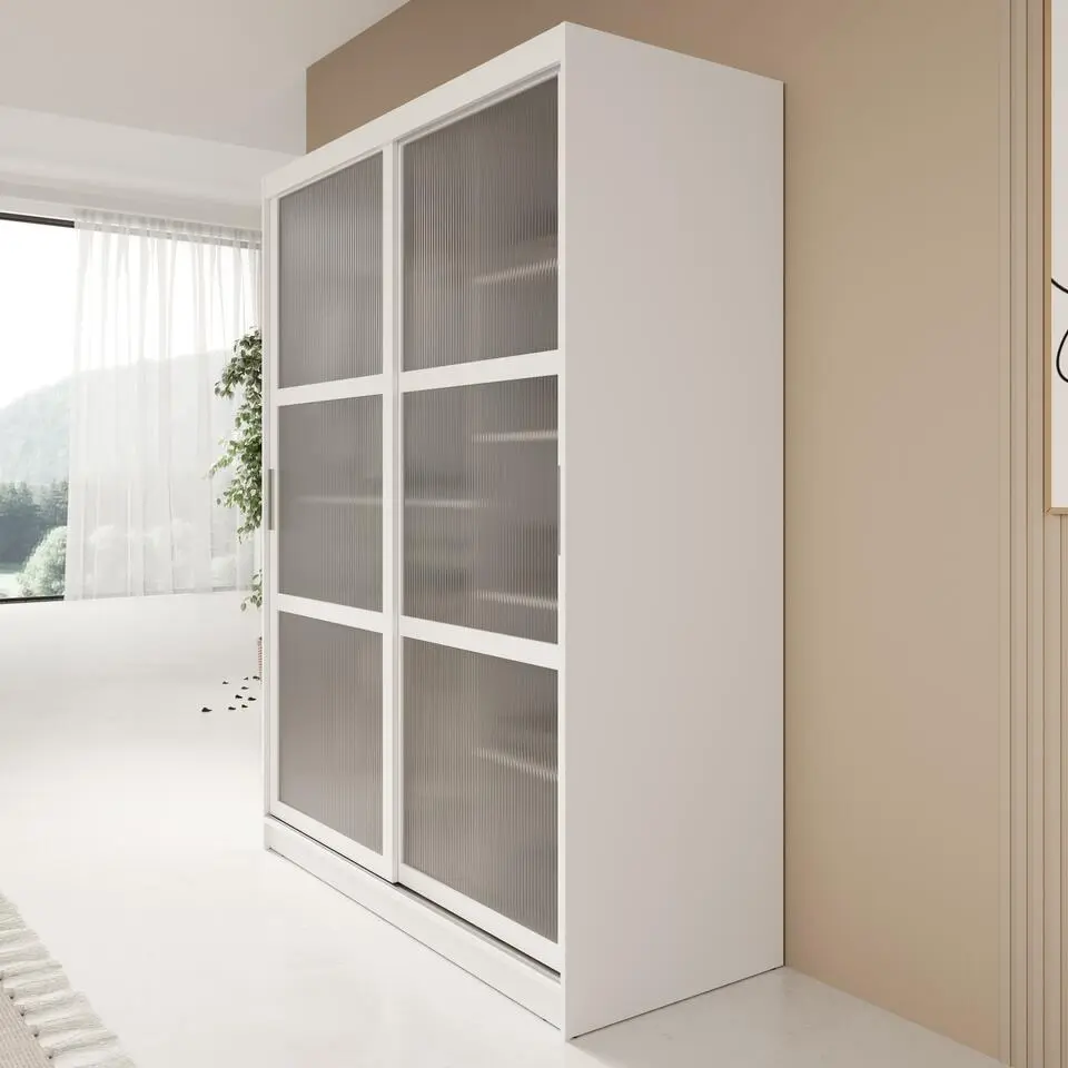 Meubella - Kledingkast Fessaro - Wit - 150 cm