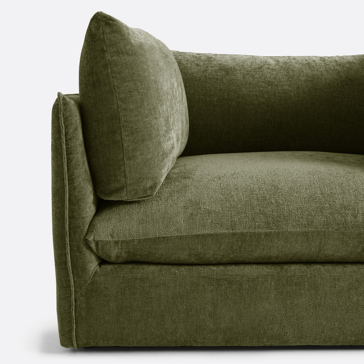 LA REDOUTE INTERIEURS<br>Poltrona XL Malo em fluweel texturizado
