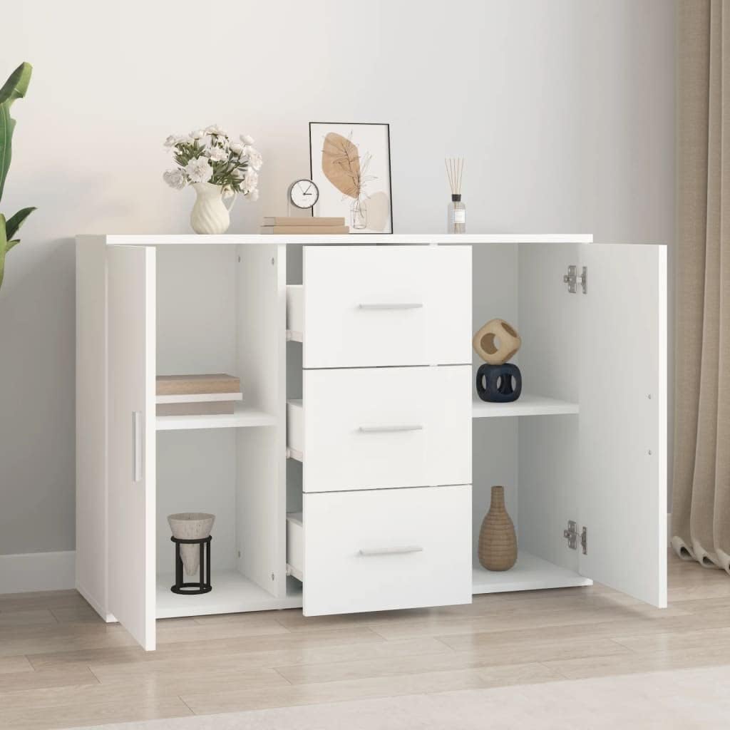 Generisch Sideboard Weiß 91x29,5x65 cm Holzwerkstoff,jiangboyue-823342