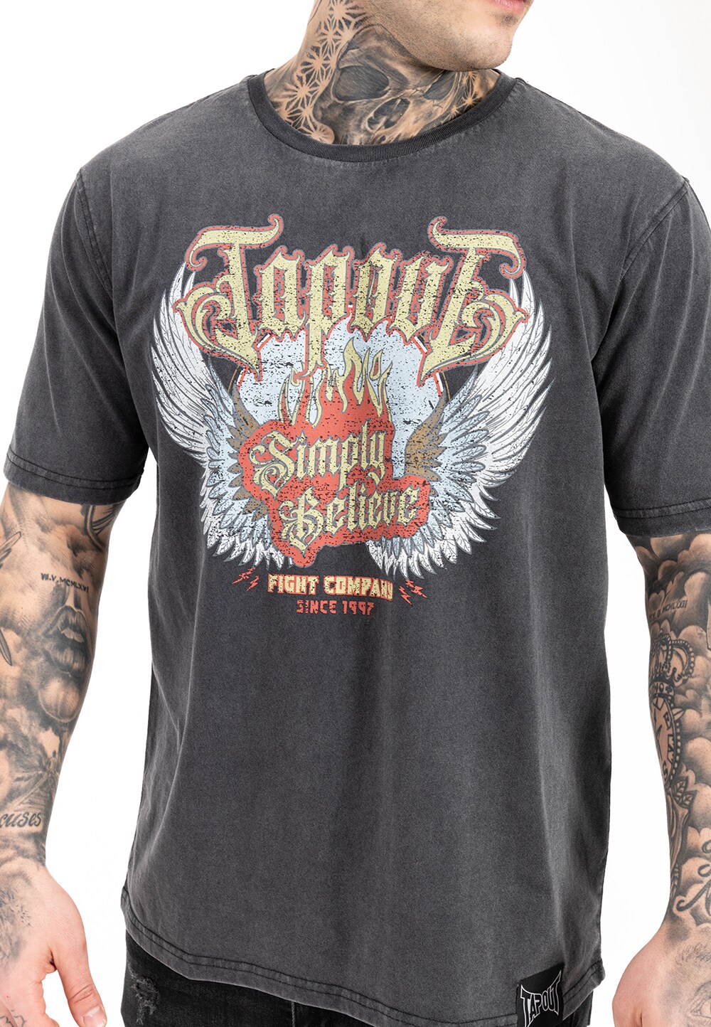 Tapout Herren T-Shirt lockere Passform DELLANO