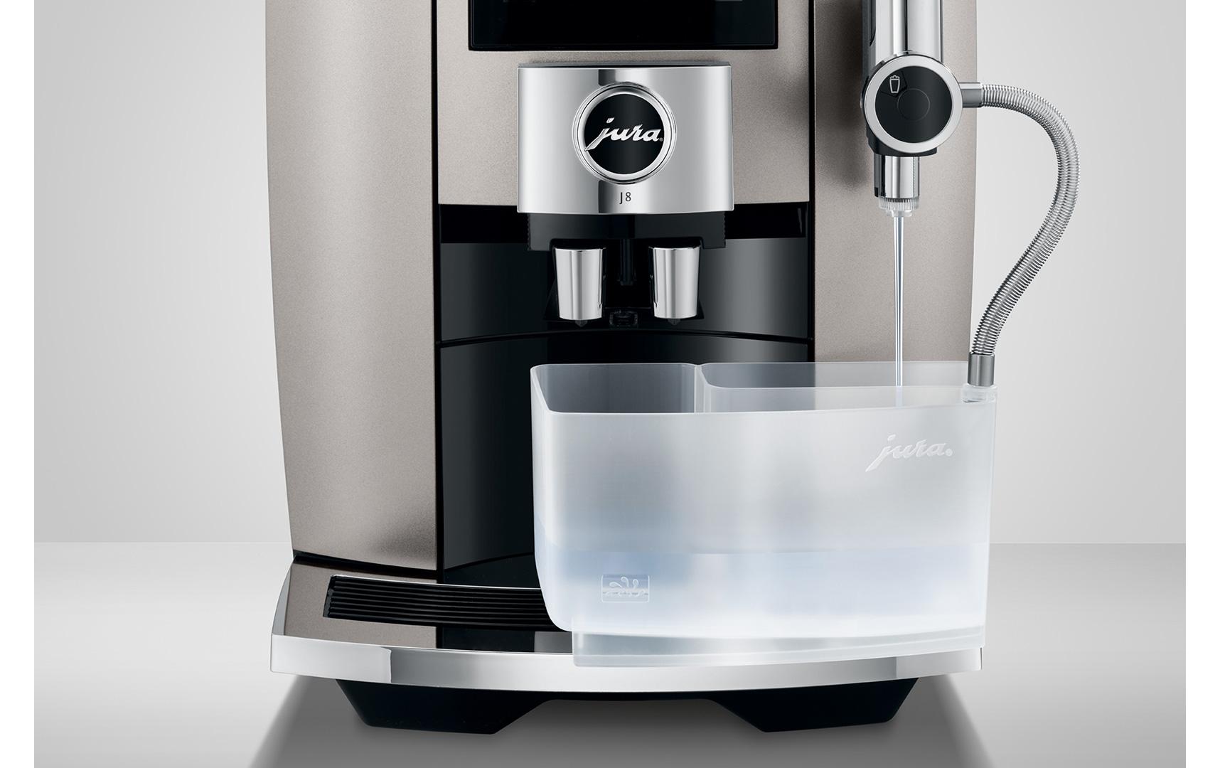 Kaffeevollautomat J8 Midnight Silver SA<br>Vollautomat für eine grosse Auswahl an Kaffee- und Milchspezialitäten