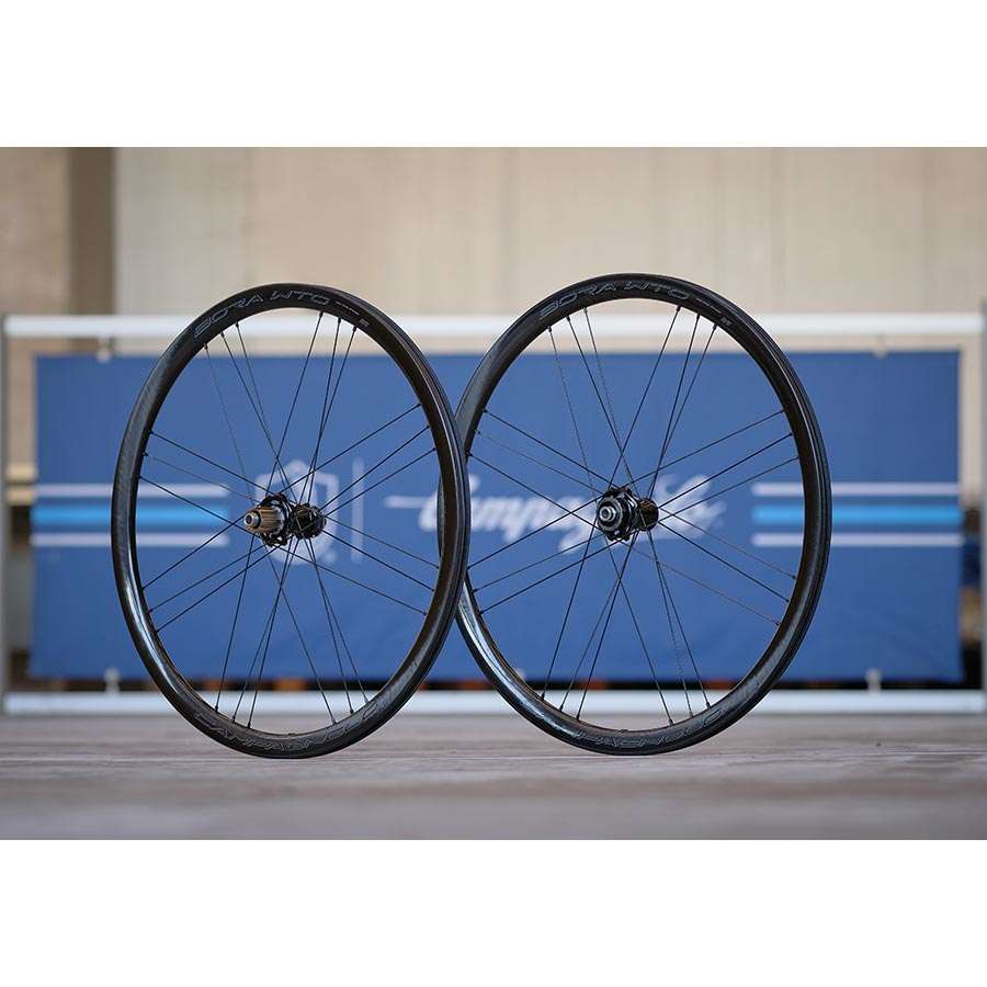 Campagnolo Bora WTO 33 DARK Carbon Disc Race Wielset Zwart