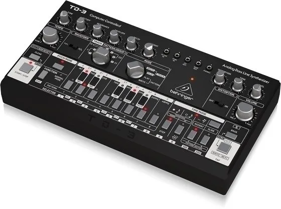 Behringer TD-3-SB, Analog synthesizer, Sort, DC, 9 V, 305 mm, 165 mm