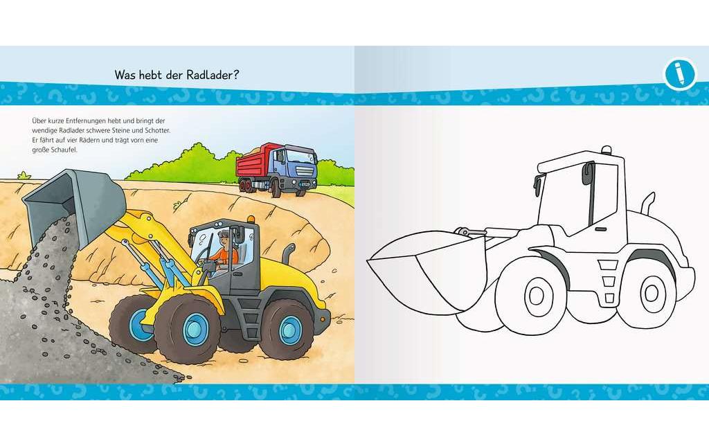 Kinder-Sachbuch WWW junior AKTIV: BaustelleErstes Ausmalen, Rätseln, Schneiden und Kleben