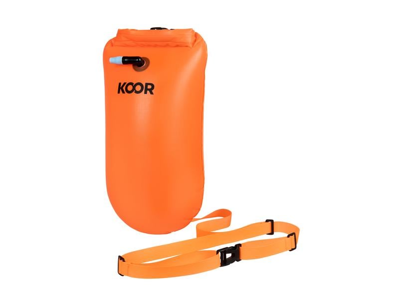 KOOR Schwimmboje Booa 15L Arancia 15 l Dry Bag und Schwimmboje in einem