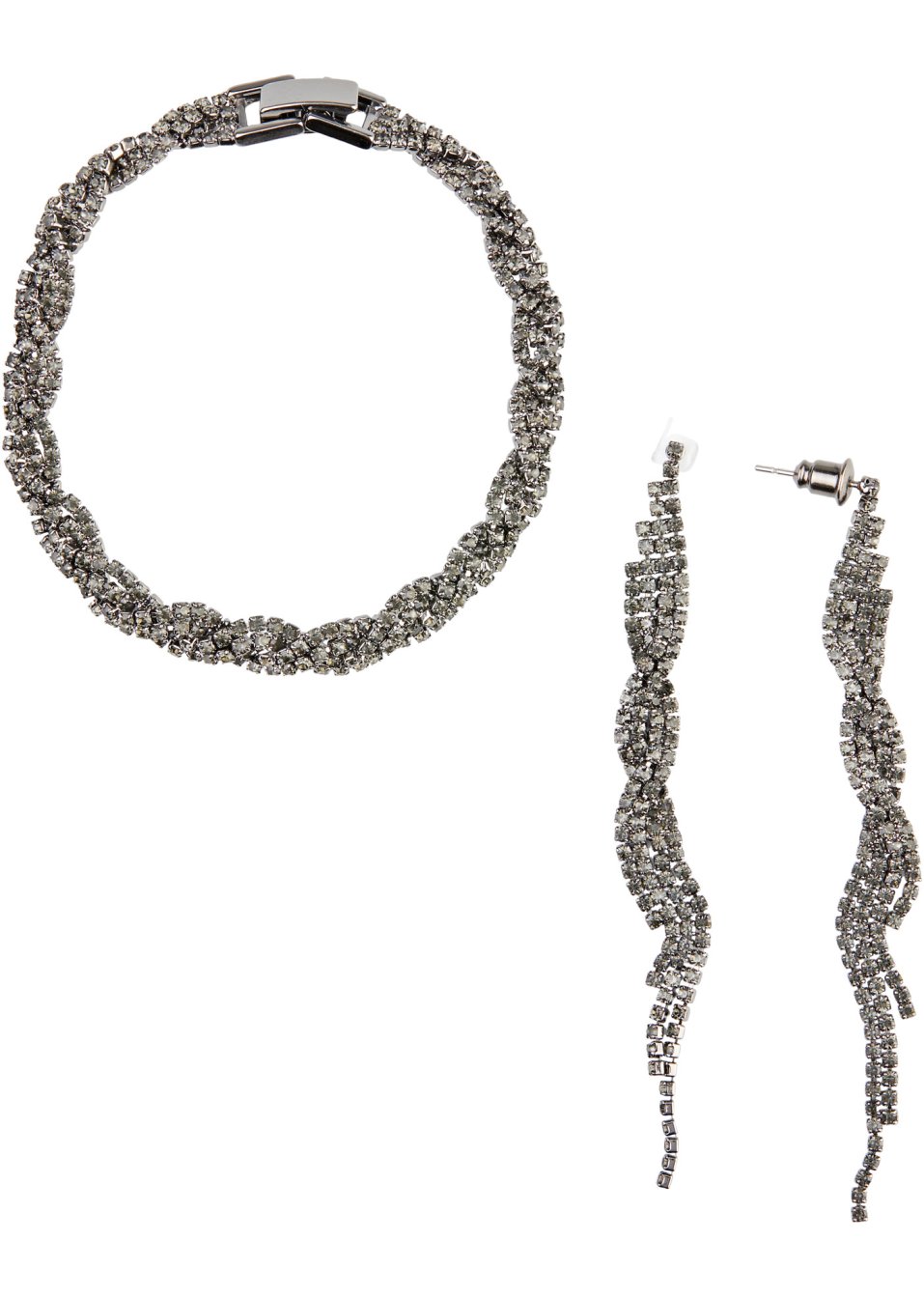Bracelet, boucles d'oreilles (Ens. 3 pces.)