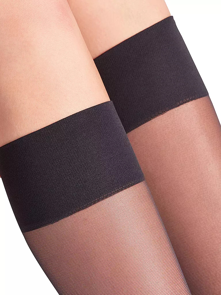 FALKE Kniestrümpfe PURE MATT 20 Den black schwarz