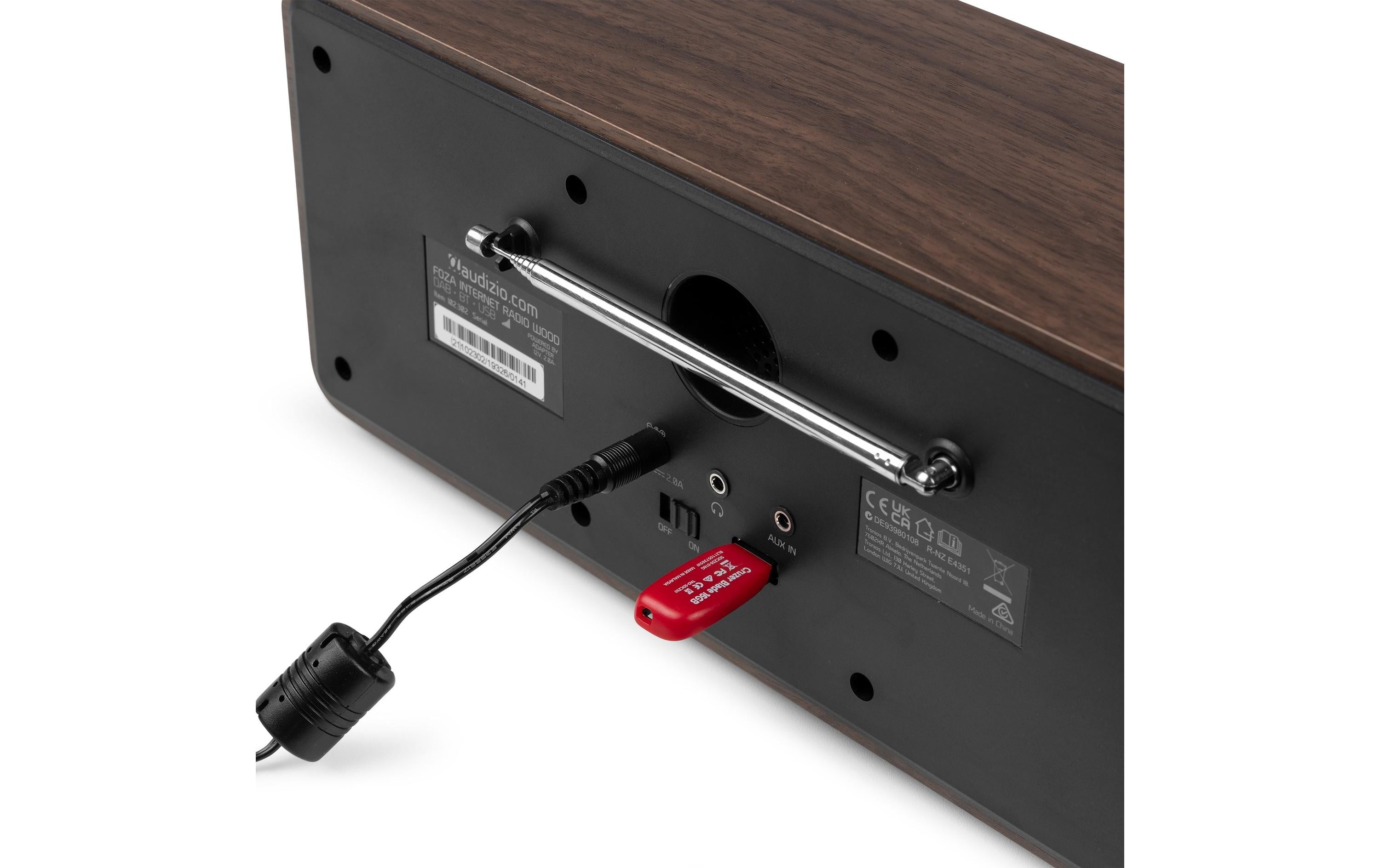 DAB+ Radio Foza Braun/Schwarz<br>All-in-One-WLAN-Internetradio mit DAB+ und UKW