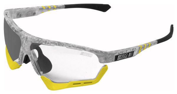 Scicon Sports Aerocomfort SCN XT Regular Lunettes De Soleil De Performance Sportive (Miroir Argenté Scnxt Photocromique/Matt Gelé)