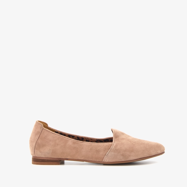Hush Puppies leren dames instappers taupe