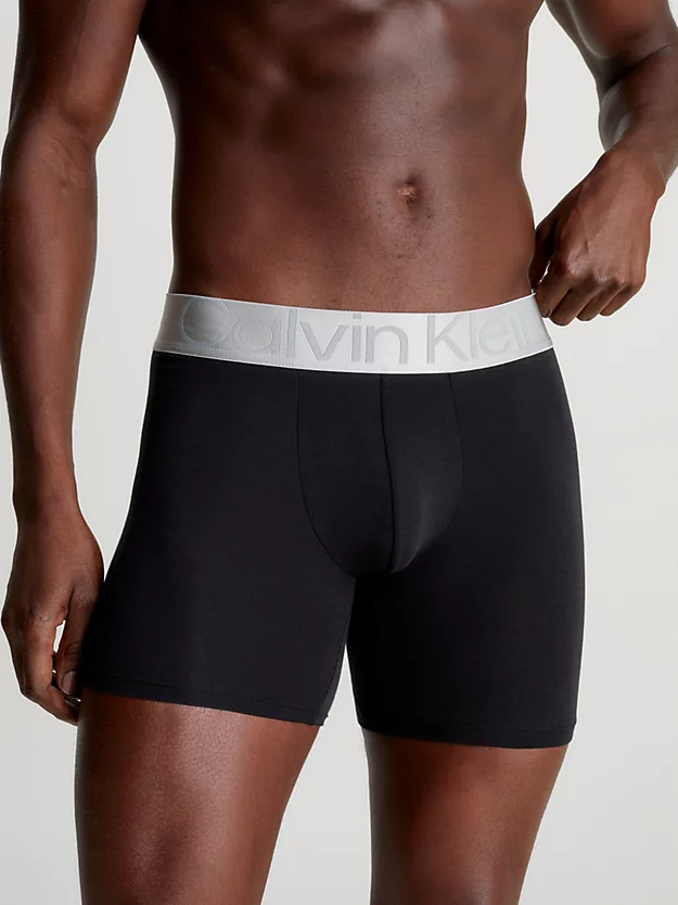 Cuecas Boxer Longas Steel Cotton, Pacote com 3 Unidades