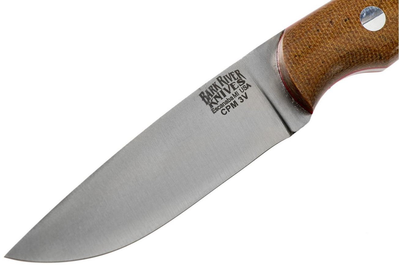 Bark River Featherweight Fox River CPM 3V Natural Canvas, Red liner jachtmes