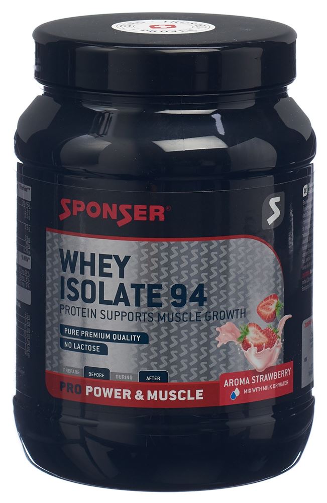 SPONSER Whey Isolate 94 Plv Strawberry Ds 425 g