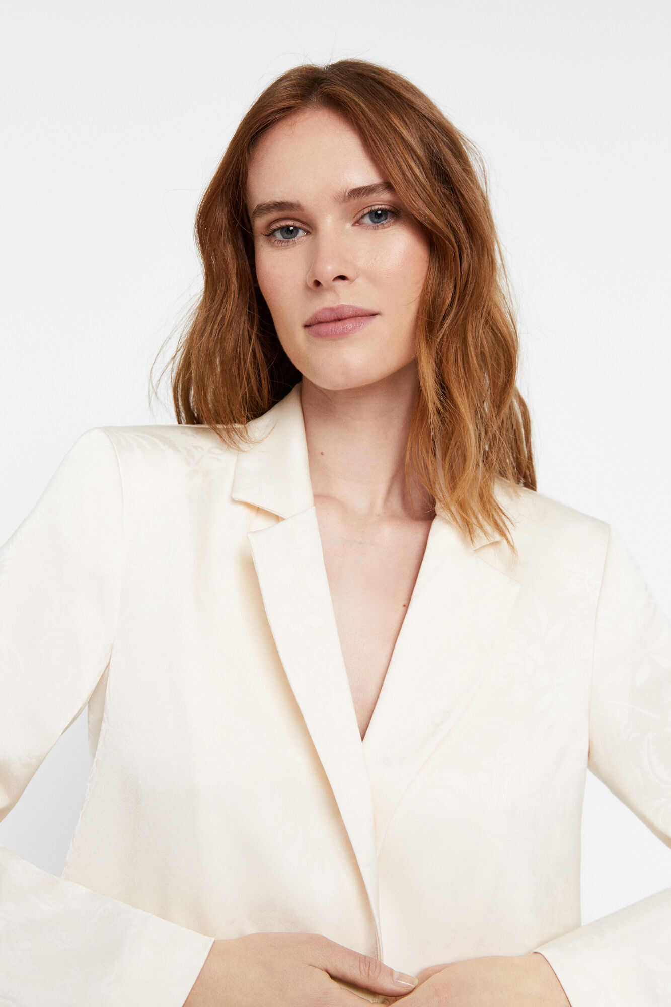 Blazer Jacquard - Branco