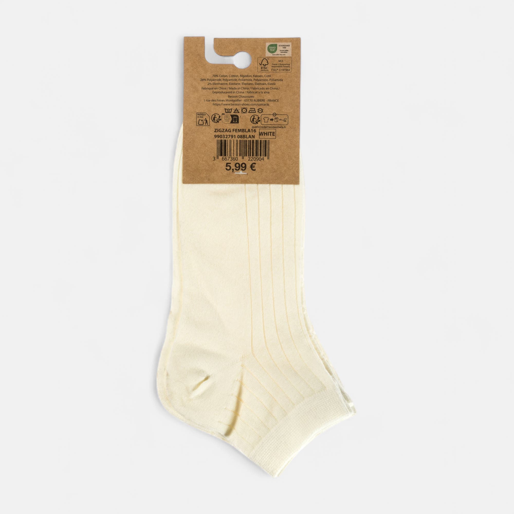 Chaussettes Femme blanc