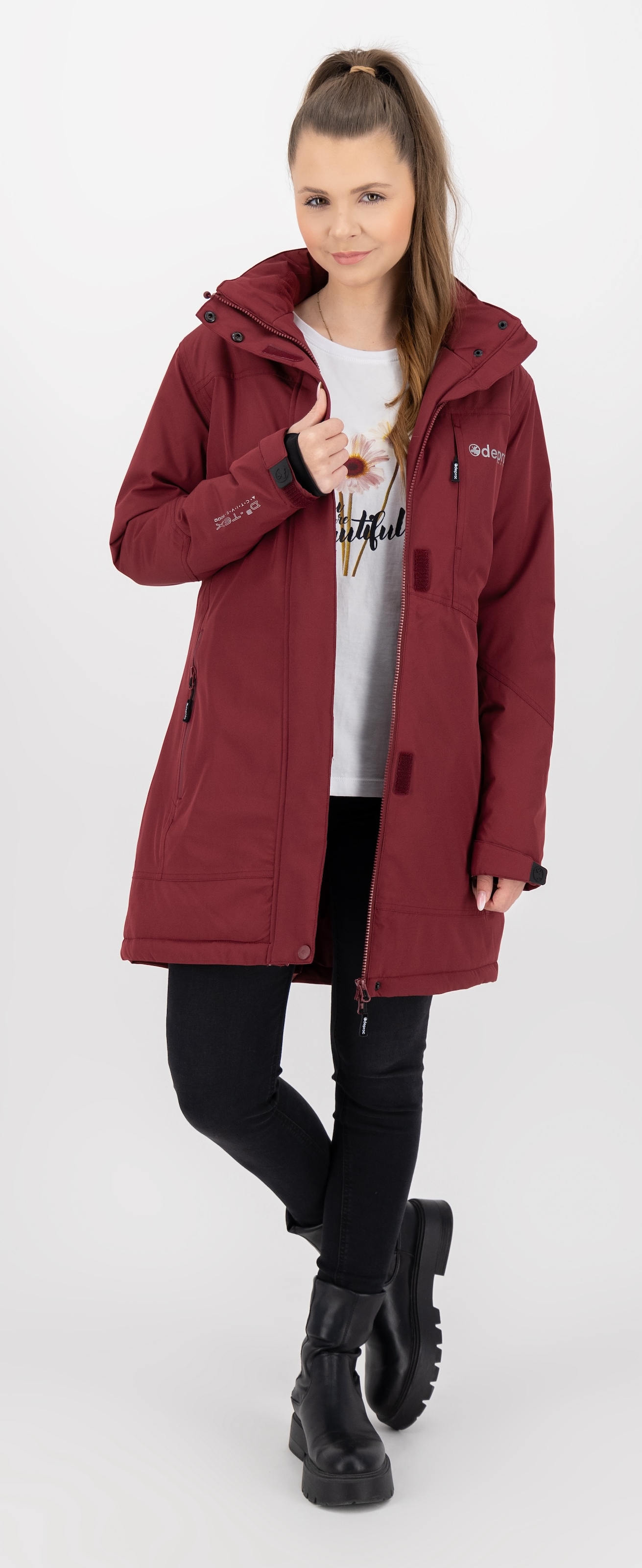 DEPROC Active Winterjacke »MONTREAL LONG WMN« auch in Grossen Grössen erhältlich