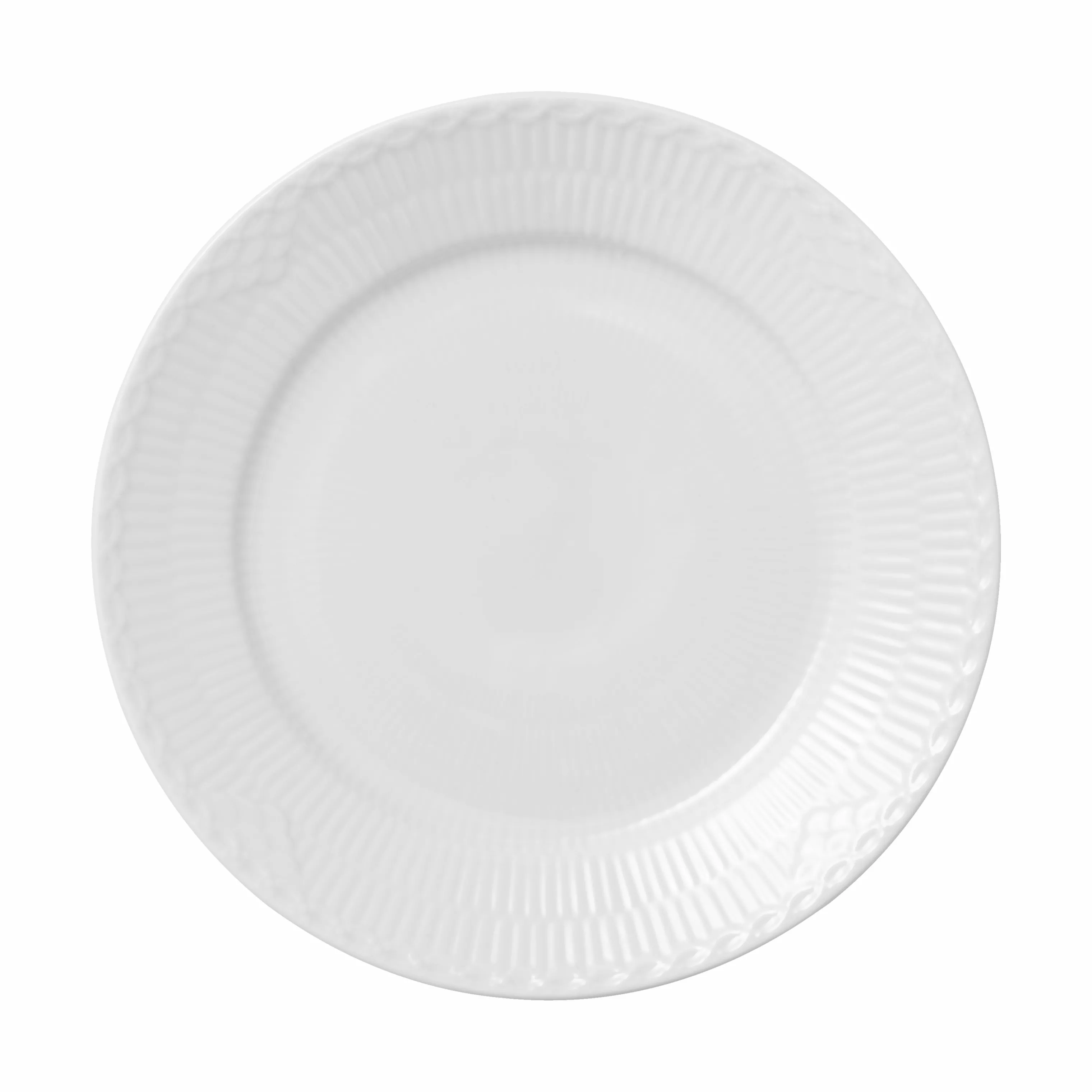 Royal Copenhagen Hvid Halvblonde Frokosttallerken